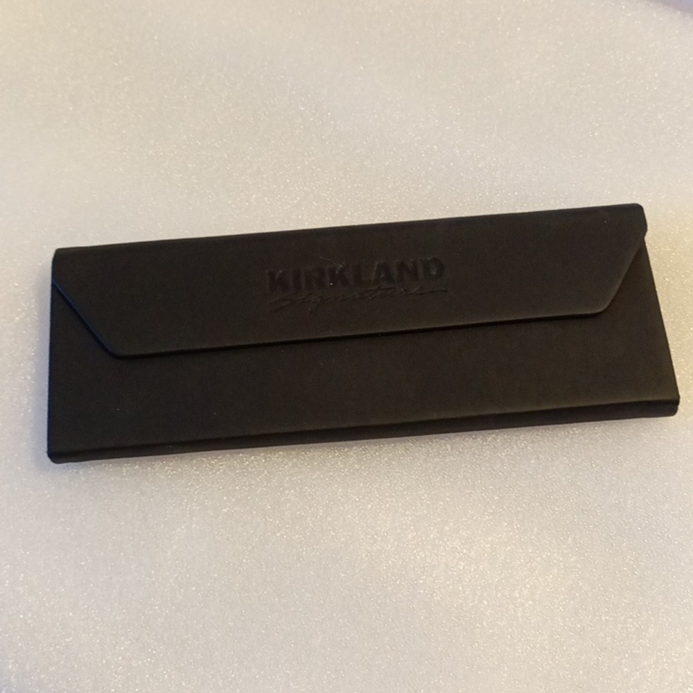 Kirkland Eyewear Case Flat triangle fold magnetic close black on black